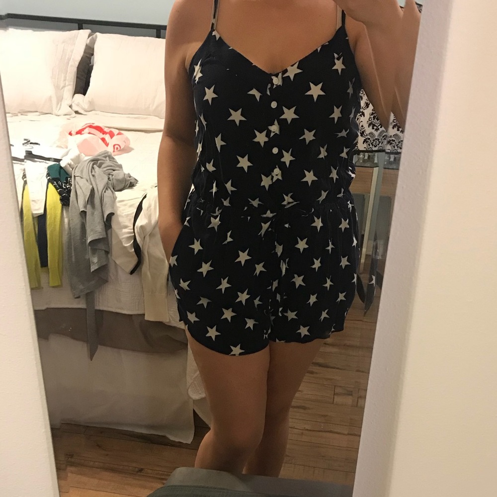 Denim and supply romper